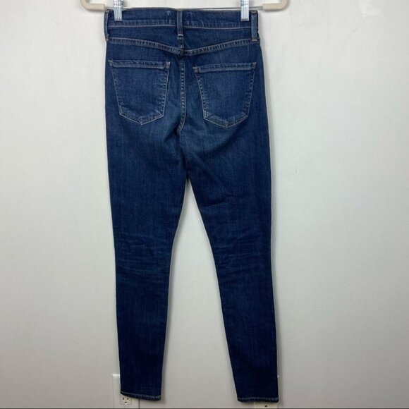 Revolve Agolde Sophie HIgh Rise Skinny Jeans Blue Size 24 Made USA Chamberlain - Picture 5 of 10